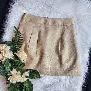 Banana Republic | Gold Shimmer Mini Skirt, size 4